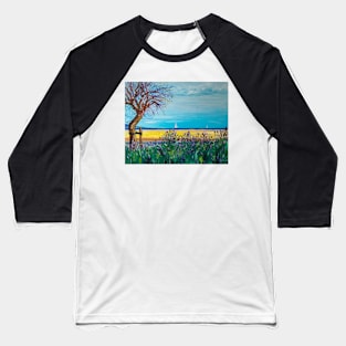 Lavender. Empuriabrava Beach Baseball T-Shirt